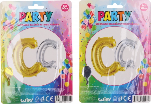 Aufblasbarer Ballon Buchstabe C 40 cm