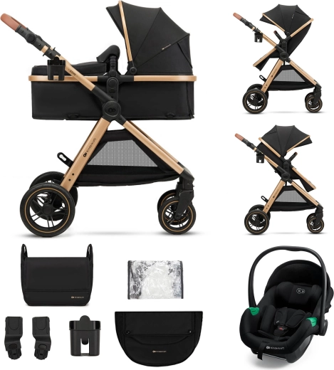 Kinderkraft Kombikinderwagen 3-in-1 Esme Pro Pure Black
