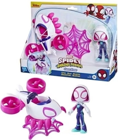 Marvel Spidey und seine Super-Freunde Ghost-Spider mit Fahrzeug