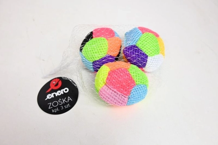 Enero Fußsack (Footbag) – farbiges Set, 3 Stk.