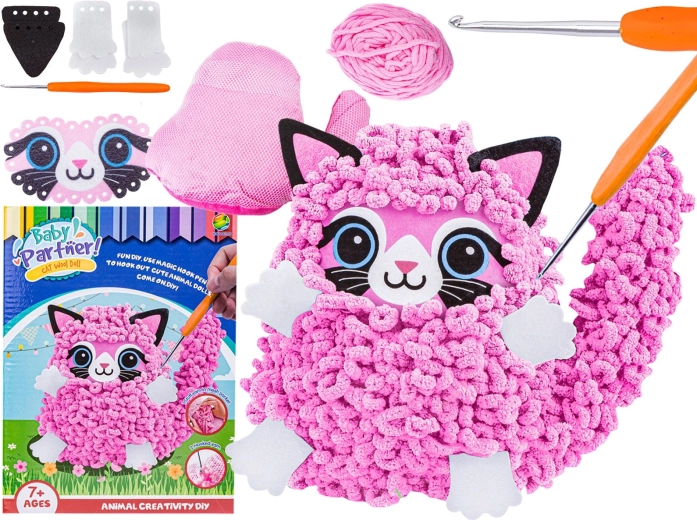 Kreativset zum Basteln einer Plüschkatze DIY - 1 Stück