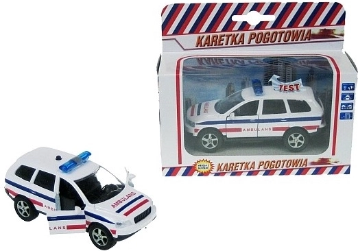 Krankenwagen 11 cm mit Sprachansagen auf Polnisch