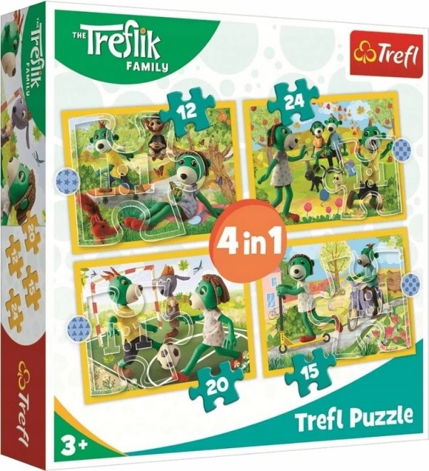 Puzzle Treflíci: Spaß 4in1
