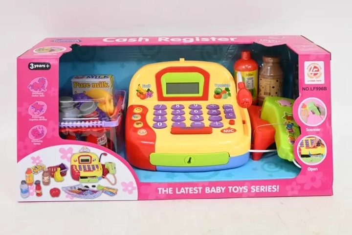 Kinderkasse mit Taschenrechner