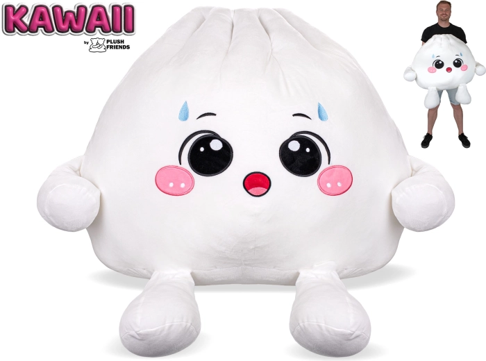 Plush Friends Kawaii erstauntes Plüsch-Bao-Knödelchen 60 cm