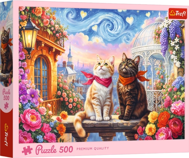 Puzzle mit 500 Teilen – Verliebte Kätzchen TREFL