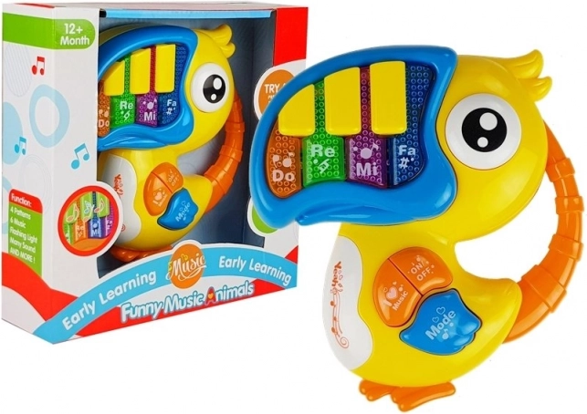 Kinder Musik-Piano Vogel Gelb