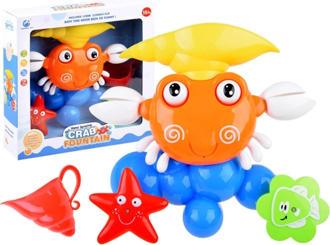Badespielzeug – Krabbe mit Fontäne und Saugnäpfen
