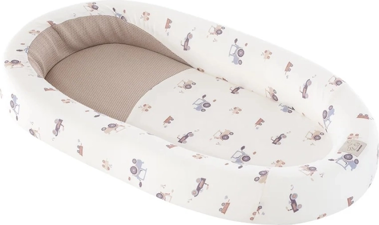 Träumeland Babynestchen Home Air Little Farm blau