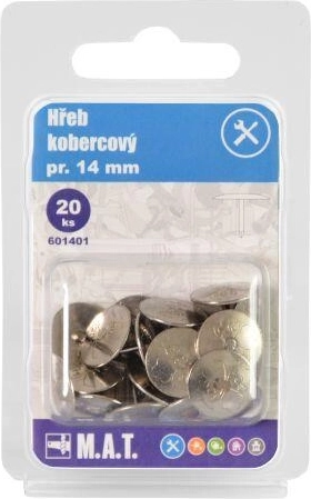 Teppichnägel 14 mm, 20 Stk.