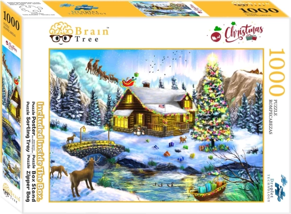Puzzle Weihnachtsszenerie 1000 Teile Brain Tree