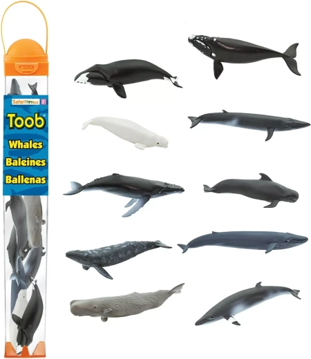 Safari Ltd. Toobs Tube Wale (10 Figuren)
