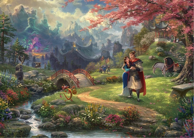 Puzzle SCHMIDT Mulan – Blumen der Liebe, 1000 Teile