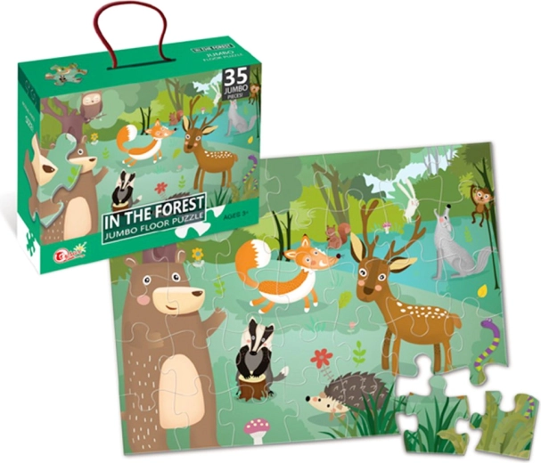 Boden-Jumbo-Puzzle mit Waldtieren, 35 Teile
