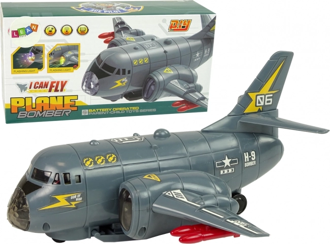 Spielzeug-Bomber mit Lichtern und Geräuschen