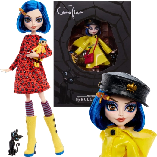 Sammelpuppe Monster High Skullector CORALINE Jones 27 cm mit Zubehör