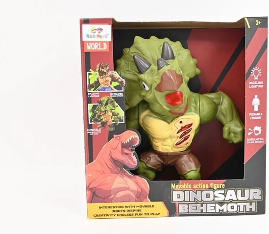 Behemoth Dinosaurier Triceratops mit Licht und Sound 21 cm