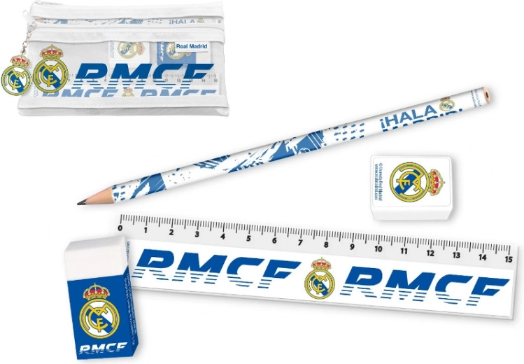 Schreibwaren-Set im Etui Real Madrid (5-teilig)