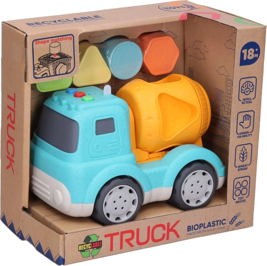 Steckspiel-Betonmischer mit Licht- und Soundeffekten 15 cm – 1 Stück