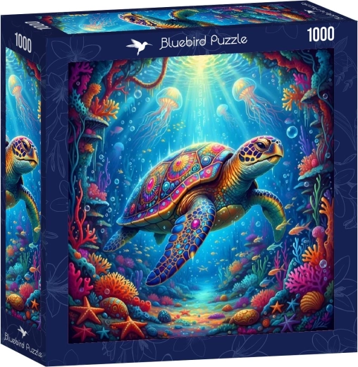Bluebird quadratisches Puzzle Meeresschildkröte 1000 Teile