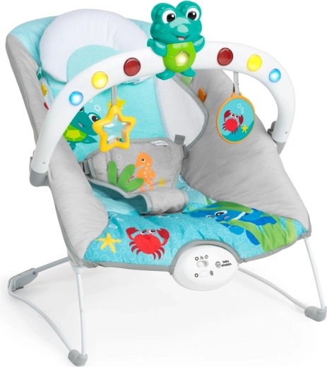 Musikalische Vibrationswippe mit Lichtern Kick to It Neptune BABY EINSTEIN