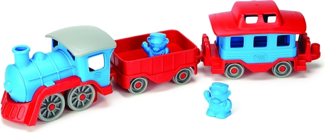 Green Toys blauer Zug aus recyceltem Kunststoff