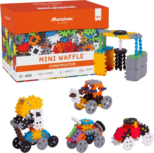 Konstruktionsset MINI WAFFLE Constructor 400 Teile MARIOINEX