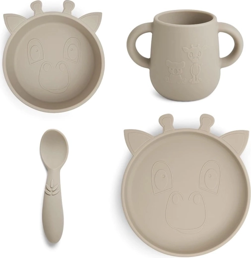 Nuuuroo Lykke Silikon-Essset Giraffe Cobblestone