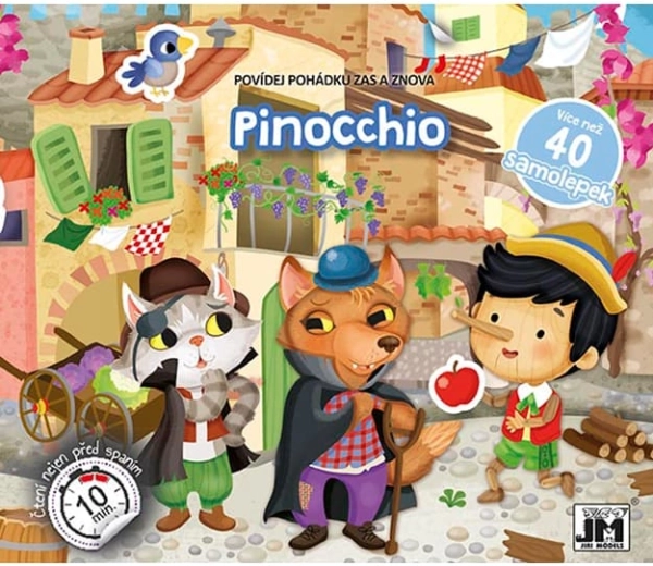 Erzähl das Märchen Pinocchio – interaktives Stickerbuch