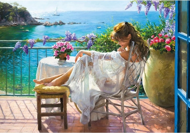 Puzzle CHERRY PAZZI Schöne am blauen Meer 2000 Teile