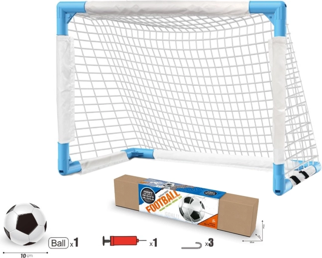 Kinder-Fußballtor mit Ball und Pumpe