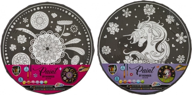 Malen nach Zahlen – Rundbild 30 cm