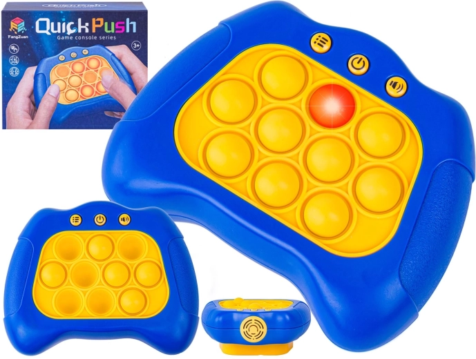 Elektronisches Anti-Stress-Spiel Pop It mit Effekten (dunkelblau) – 1 Stück