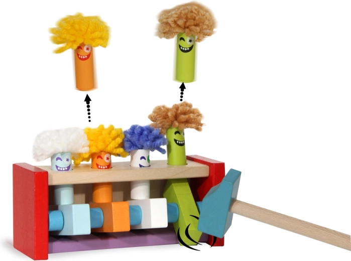 Hammerspiel aus Holz Kidiwood Springende Clowns