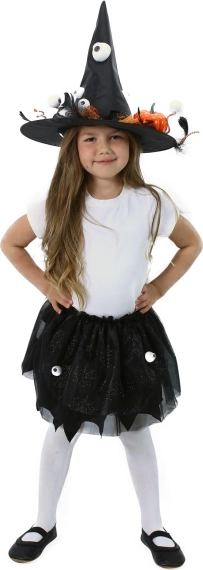 Kinder Hexenkostüm mit Tutu-Rock