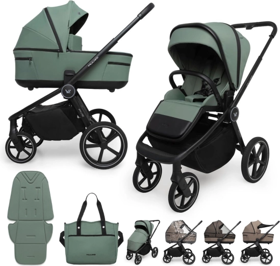 Muuvo Five Kombikinderwagen 2in1 Pine Green