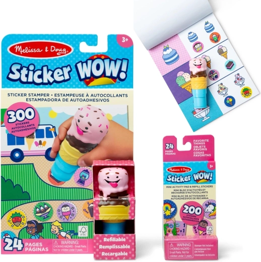 Kreativset Sticker Wow Eiscreme im Hörnchen von Melissa & Doug