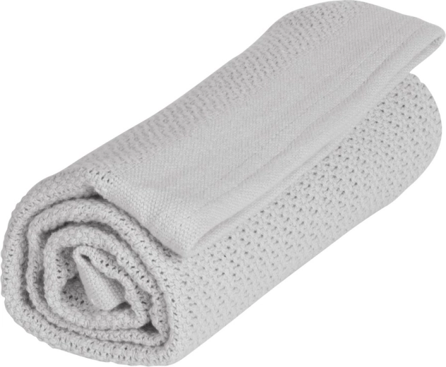 Vinter & Bloom Decke Soft Grid Organic dove grey