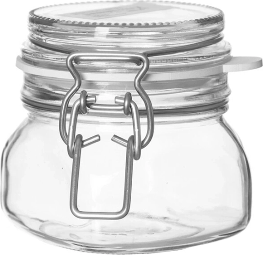 Glasdose mit Clipverschluss Gothika 0,3 l