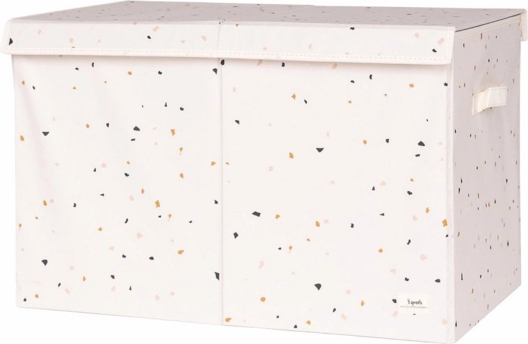 3 Sprouts Spielzeugtruhe Recycled Terrazzo/Cream