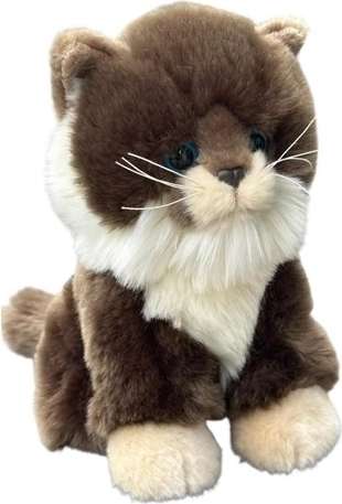 Plüschkatze dunkel 19 cm