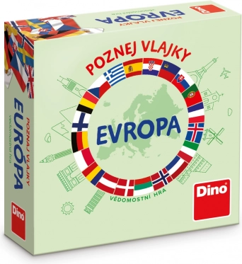 Dino Reisespiel Erkenne die Flaggen Europas
