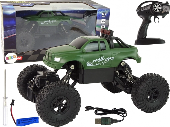 RC-Auto 2,4 GHz 1:18 – grüner Offroad-Truck