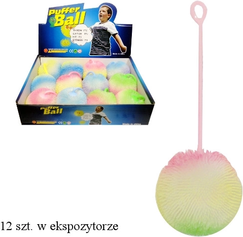 Leuchtender Antistress-Ball mit weichen Noppen und Griff