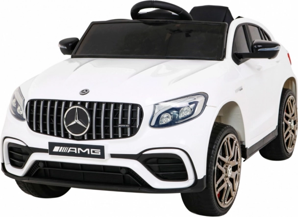 Elektrisches Kinderauto MERCEDES-BENZ GLC 63 S 4x4, weiß mit Fernbedienung