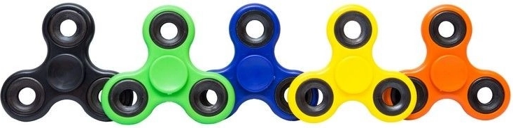 Dreiflügeliger Fidget Spinner 7,5 cm Farb-Mix – 1 Stück