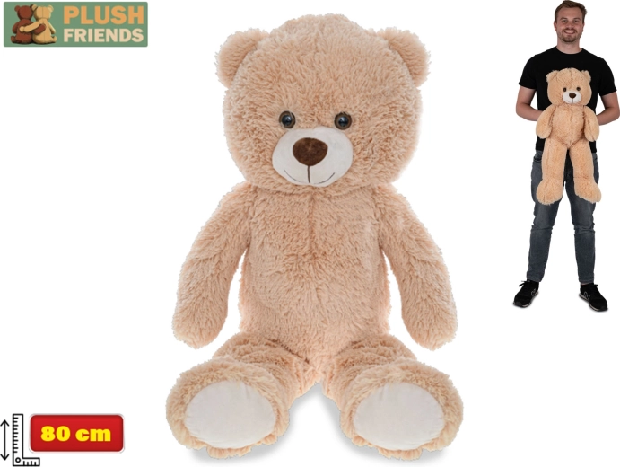 Plüschbär Plush Friends 80 cm – hellbraun