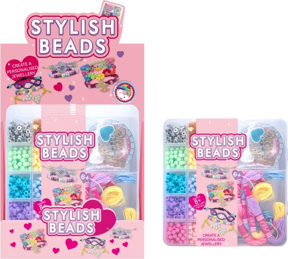 Armband-Bastelset mit Perlen und Anhängern