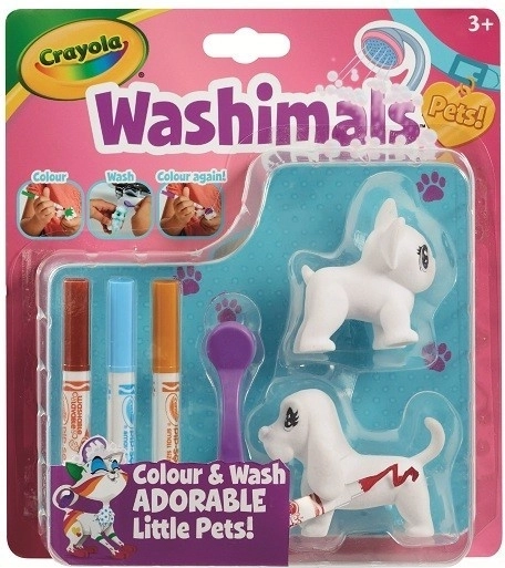 Washimals Malfiguren Hunde in Blisterpackungen