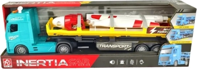 Kinder-LKW – Autotransporter mit Windrad, mit Licht und Sound